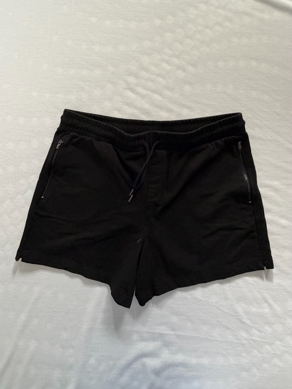 Athletic Works Black Zip-Pocket Athletic Shorts